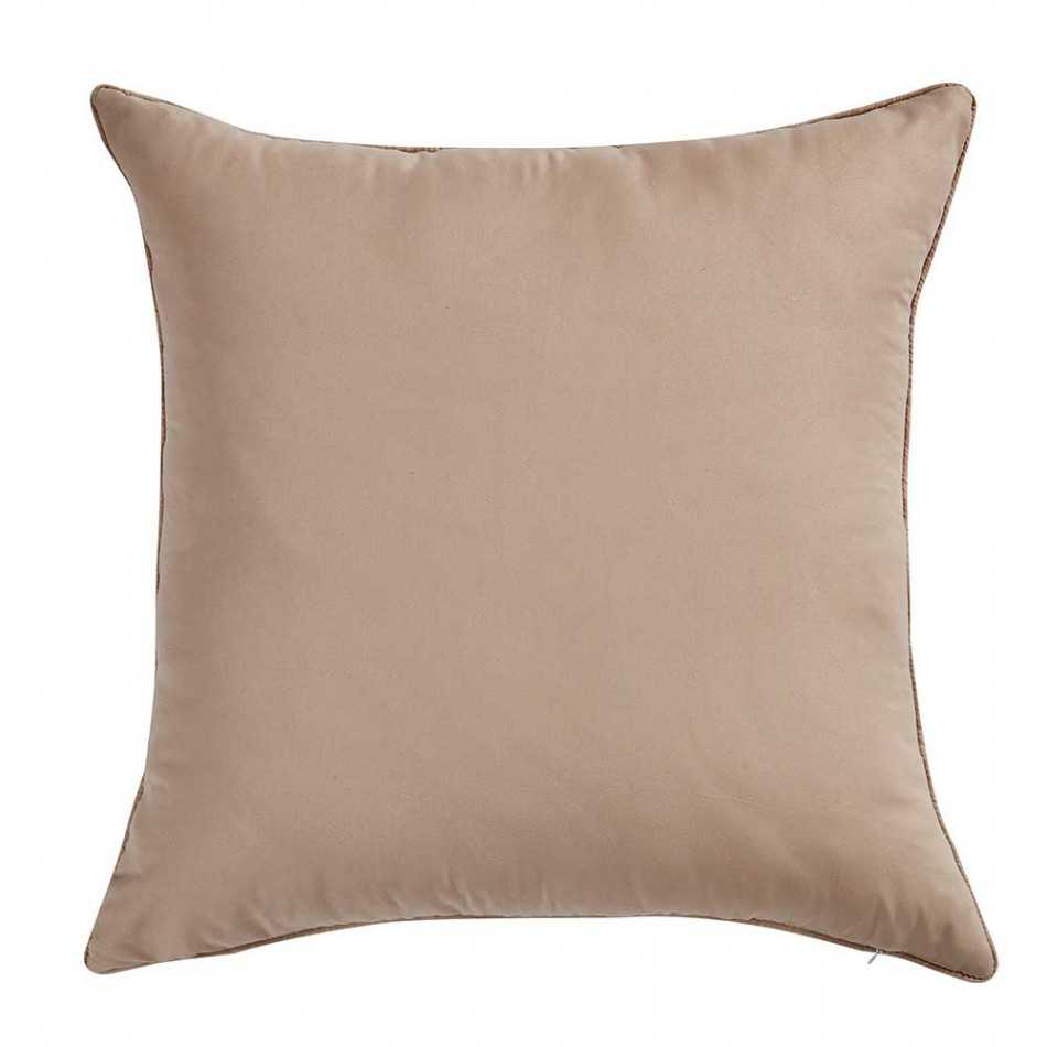 Cuscino jacquard Ciniglia Caro sabbia  55x55 - federa + imbottitura