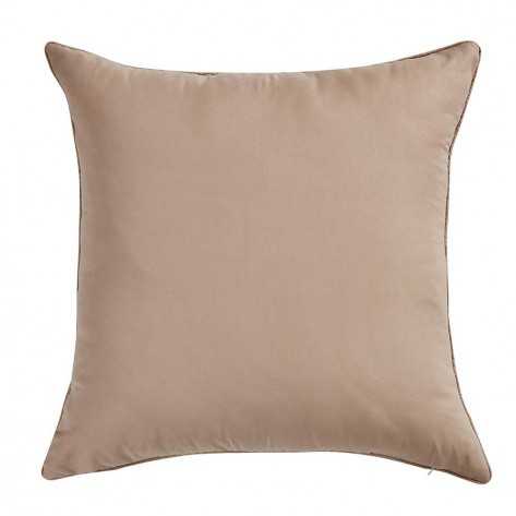 Cuscino jacquard Ciniglia Caro sabbia  55x55 - federa + imbottitura