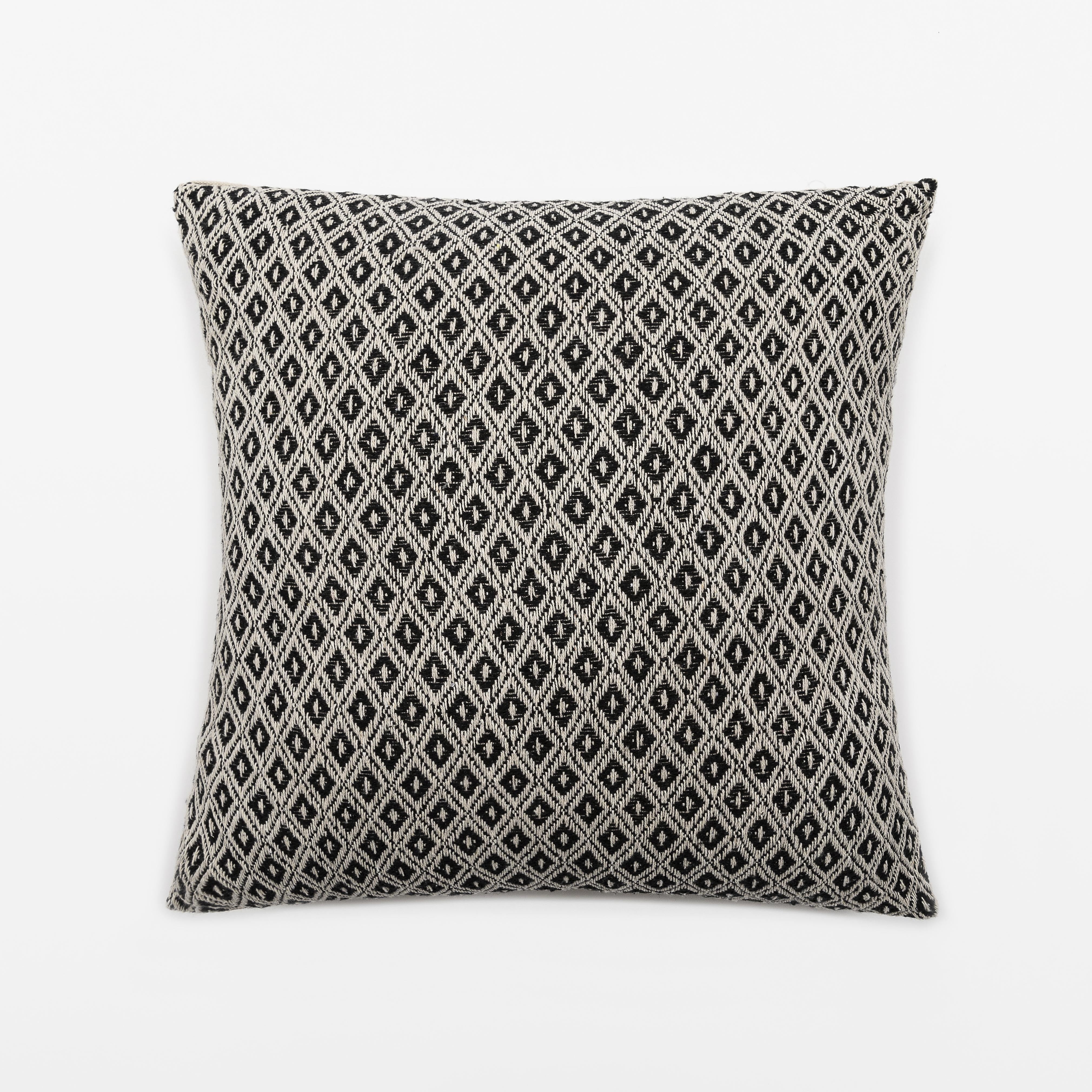 Cuscino in cotone a rombi