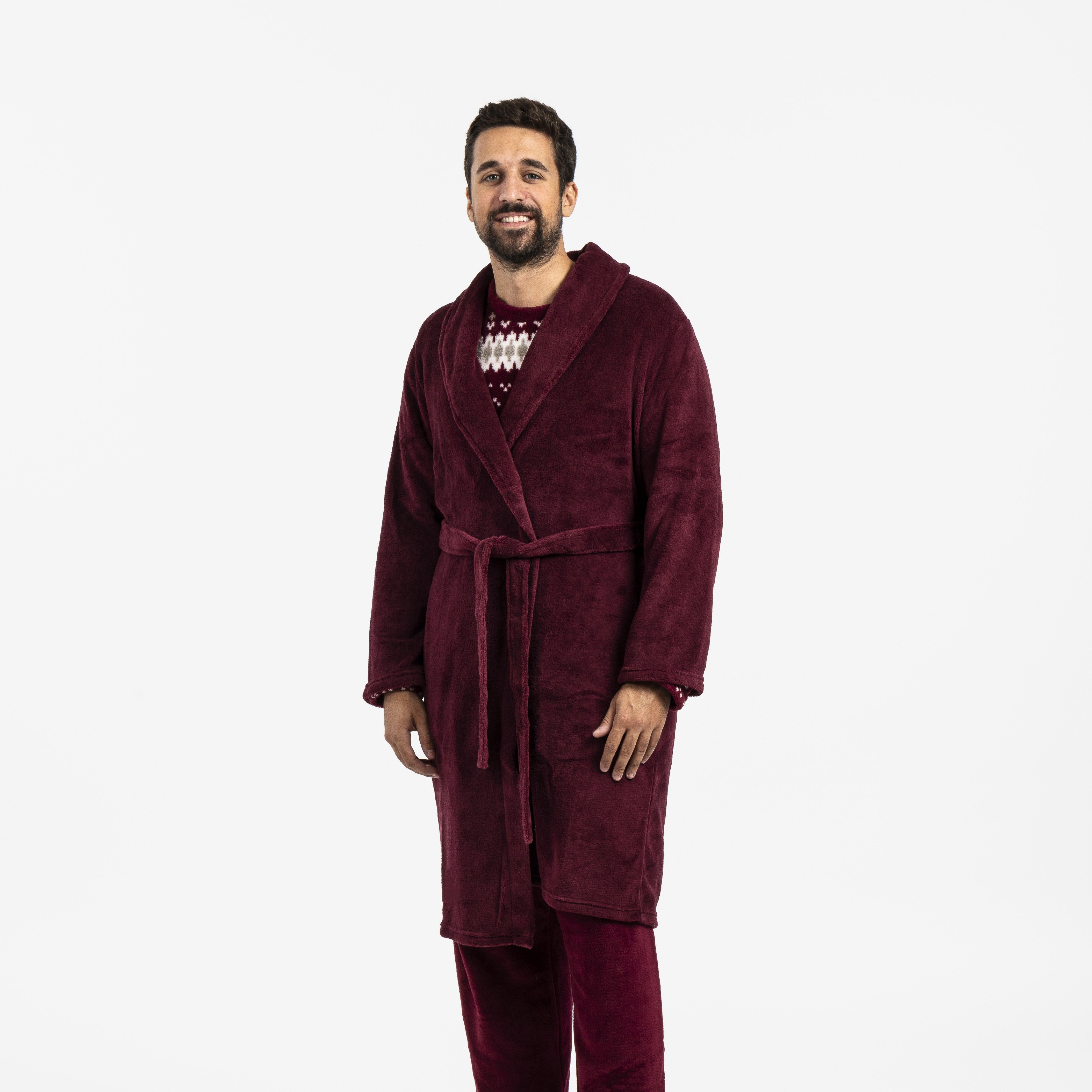 VESTAGLIA CORALLO DA UOMO SOLIDO