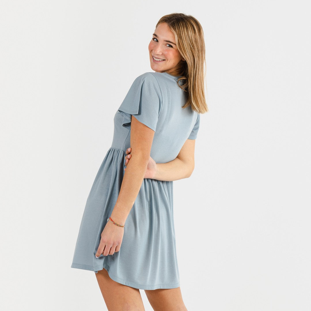 CAMICIA DA NOTTE A MANICHE CORTE