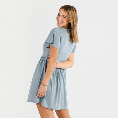 CAMICIA DA NOTTE A MANICHE CORTE