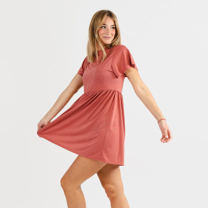 CAMICIA DA NOTTE A MANICHE CORTE