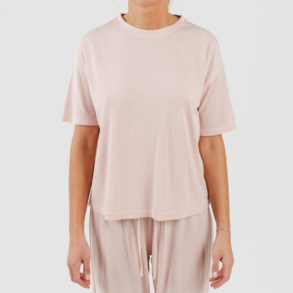 Pigiama lungo/corto da donna in viscosa semplice