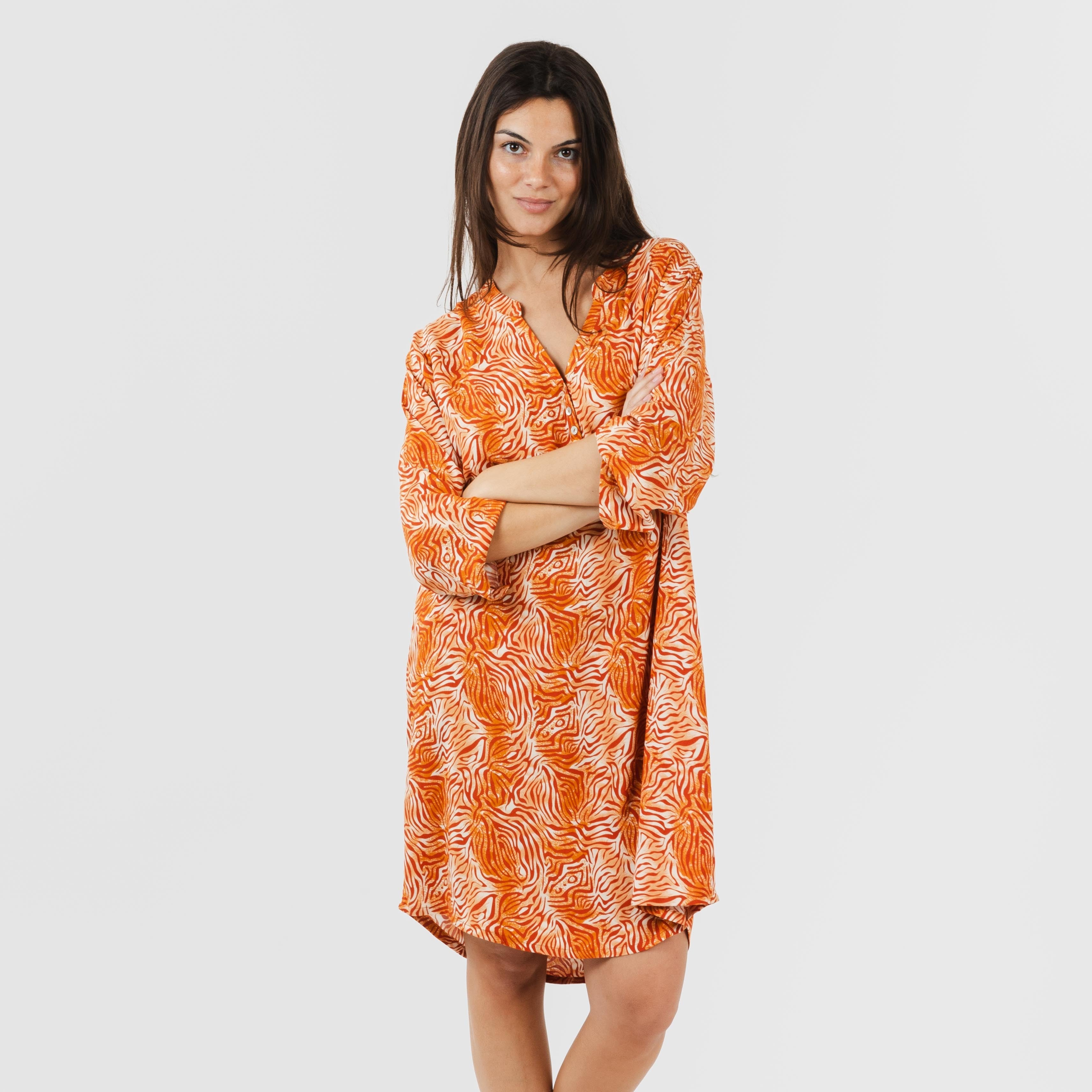 CAMICIA CON SUOLA IN VISCOSA