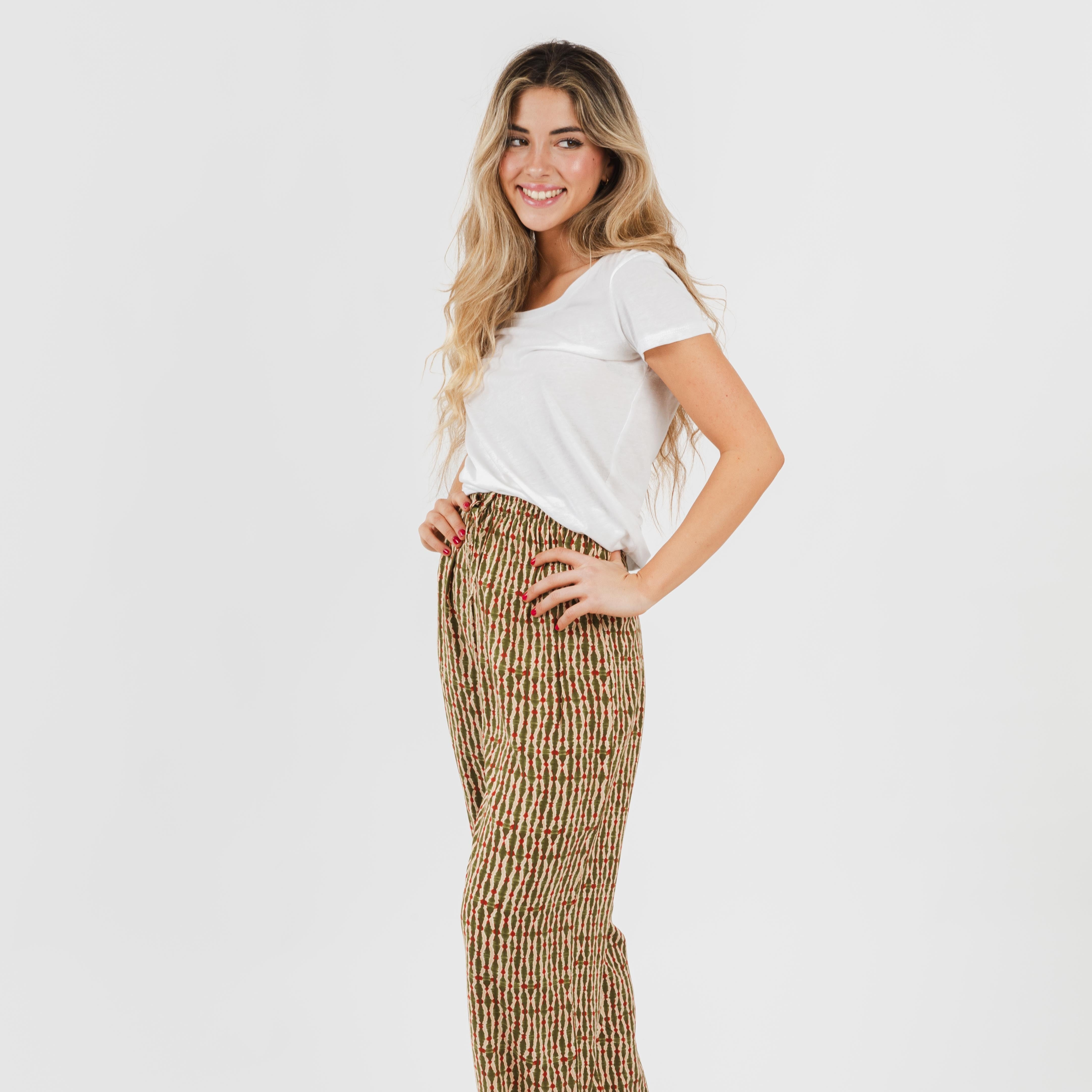 PANTALONI IN VISCOSA ERINA