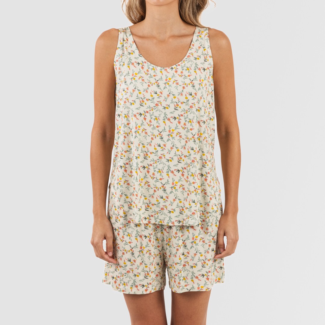 PIGIAMA DA DONNA CON SPALLINE IN VISCOSA PAMELA