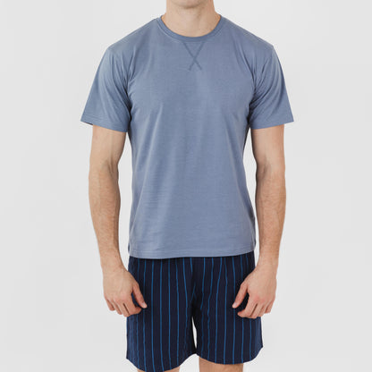 Pigiama corto da uomo a righe MORITZ