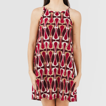 Abito corto con spalline di Castelar Crepe