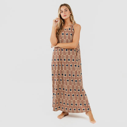 Abito lungo con spalline, ASH CREPE, taglia unica