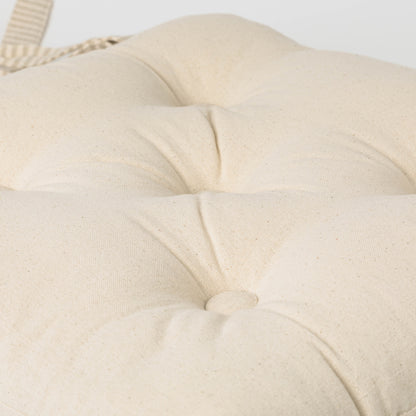 CUSCINO IN COTONE TINTA UNITA CON BOTTONI 0031