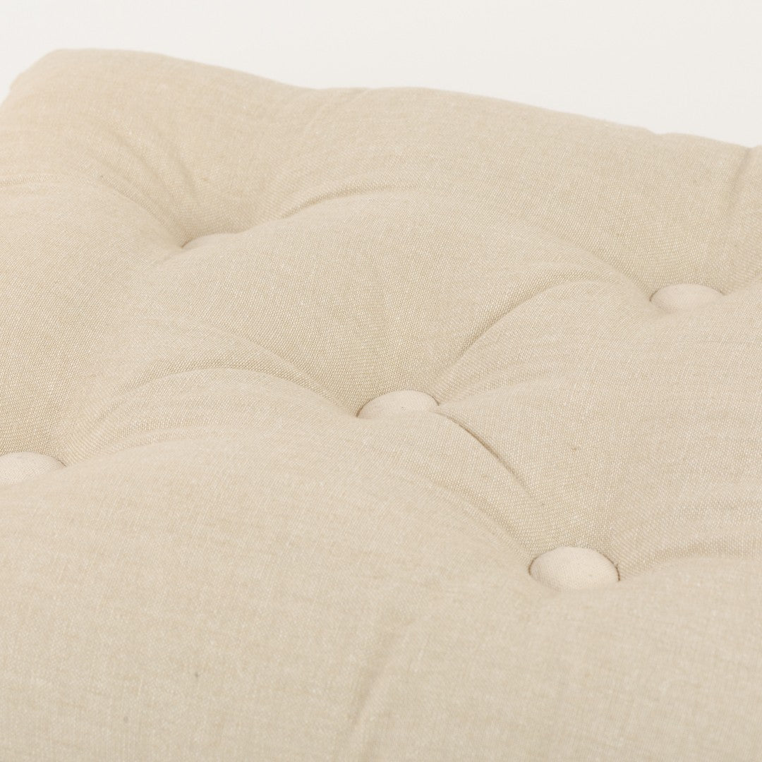 CUSCINO IN COTONE TINTA UNITA CON BOTTONI 0031