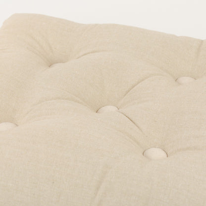 CUSCINO IN COTONE TINTA UNITA CON BOTTONI 0031