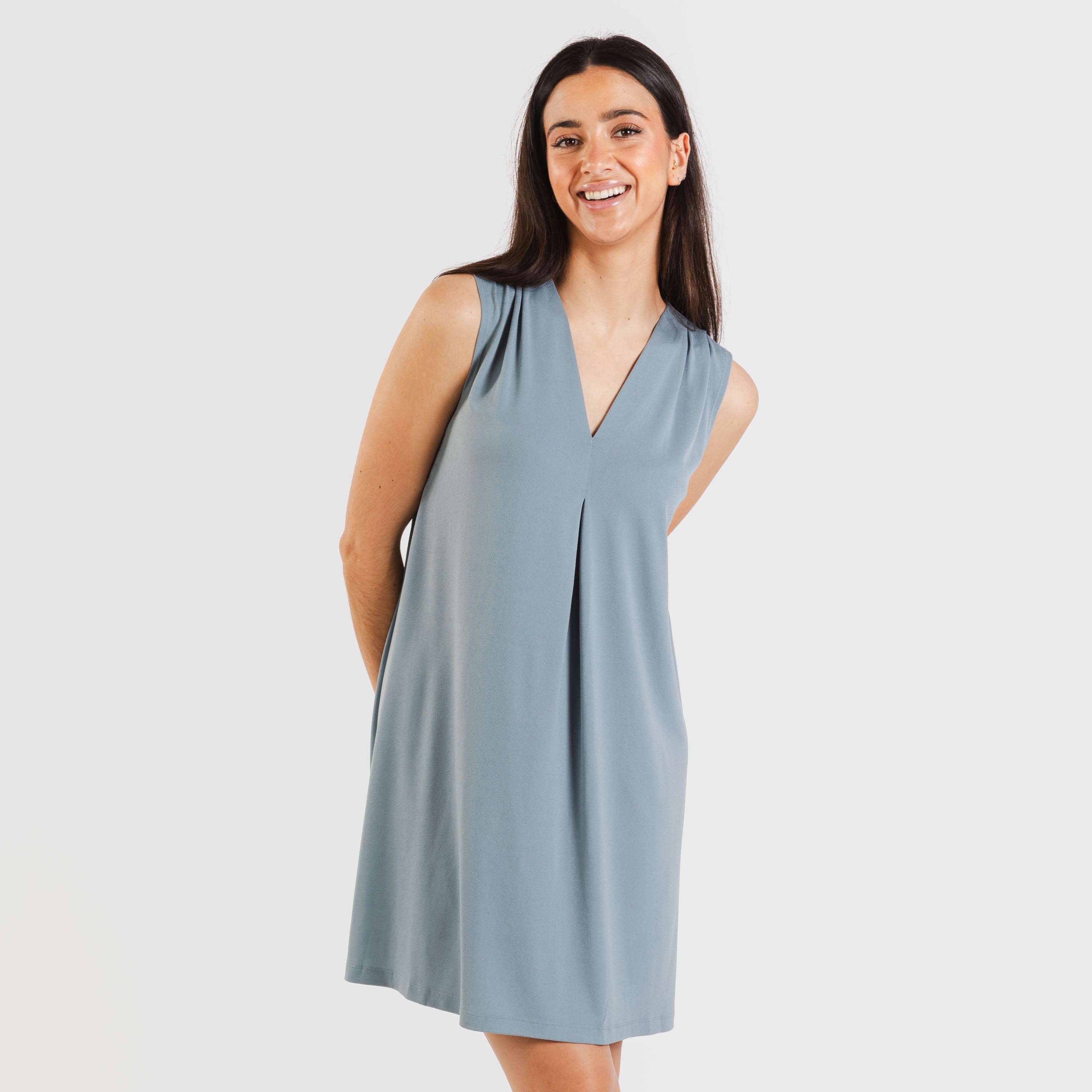 ABITO CORTO IN CREPE SEMPLICE