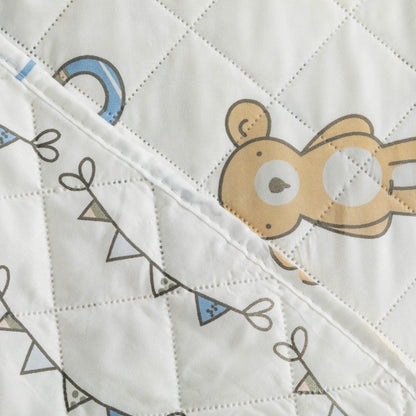 Colcha bouti Nico celeste