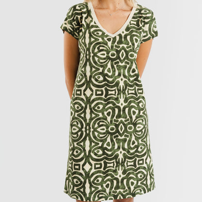 ABITO CORTO FLOWY IN CREPE PREMURA