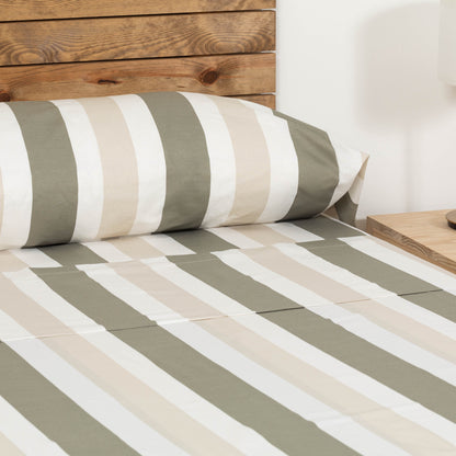 COMPLETO LENZUOLA A RIGHE CALCUTTA ALG