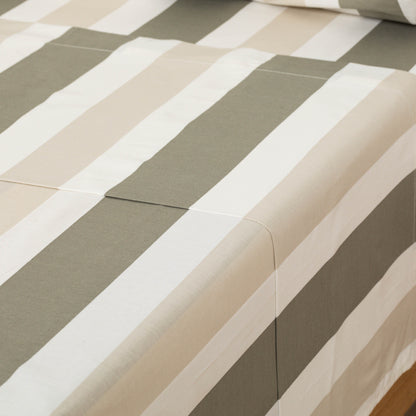 COMPLETO LENZUOLA A RIGHE CALCUTTA ALG