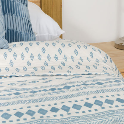 Colcha bouti Zorione indigo