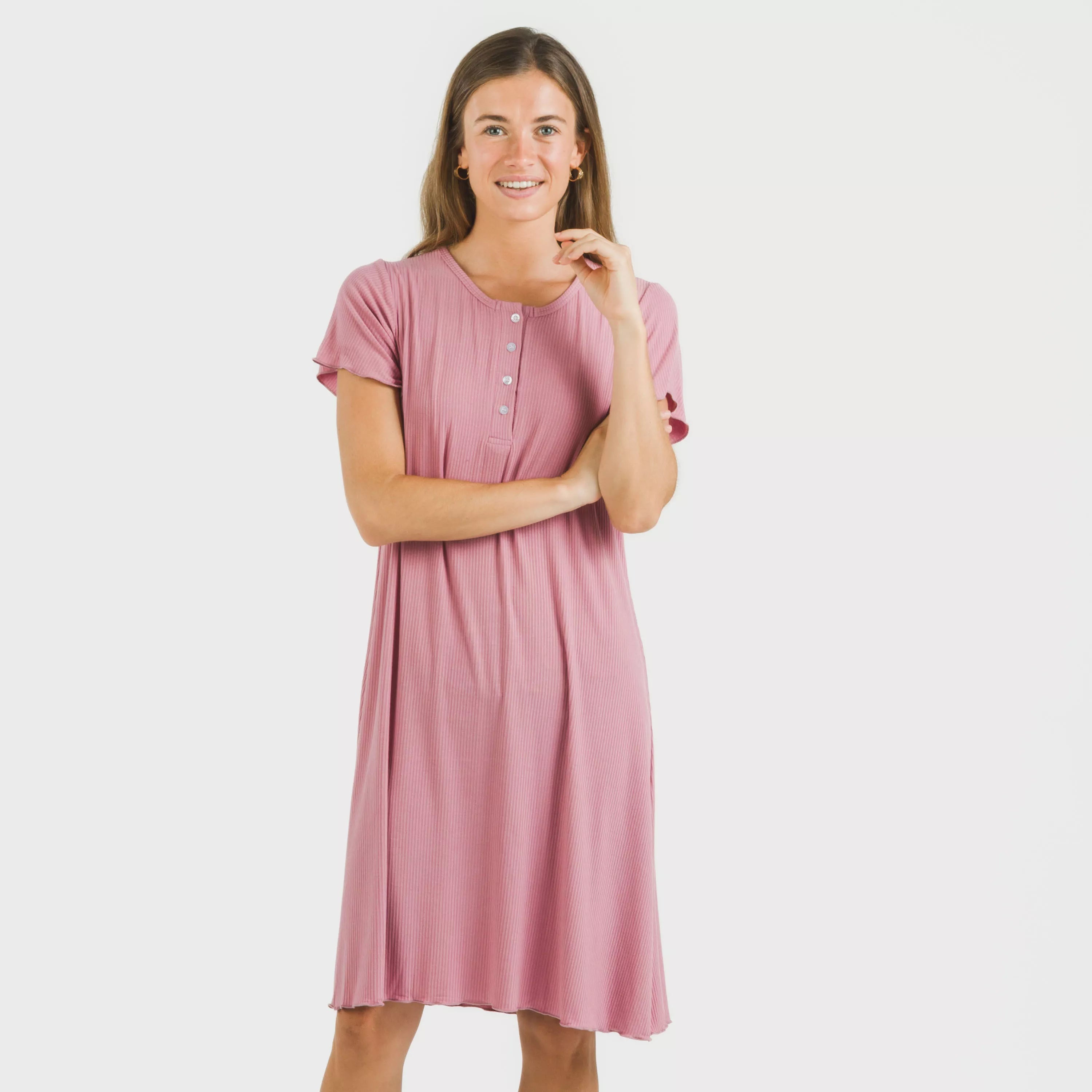 BLUSON A MANICHE CORTE A COSTINE IN VISCOSA TINTA UNITA