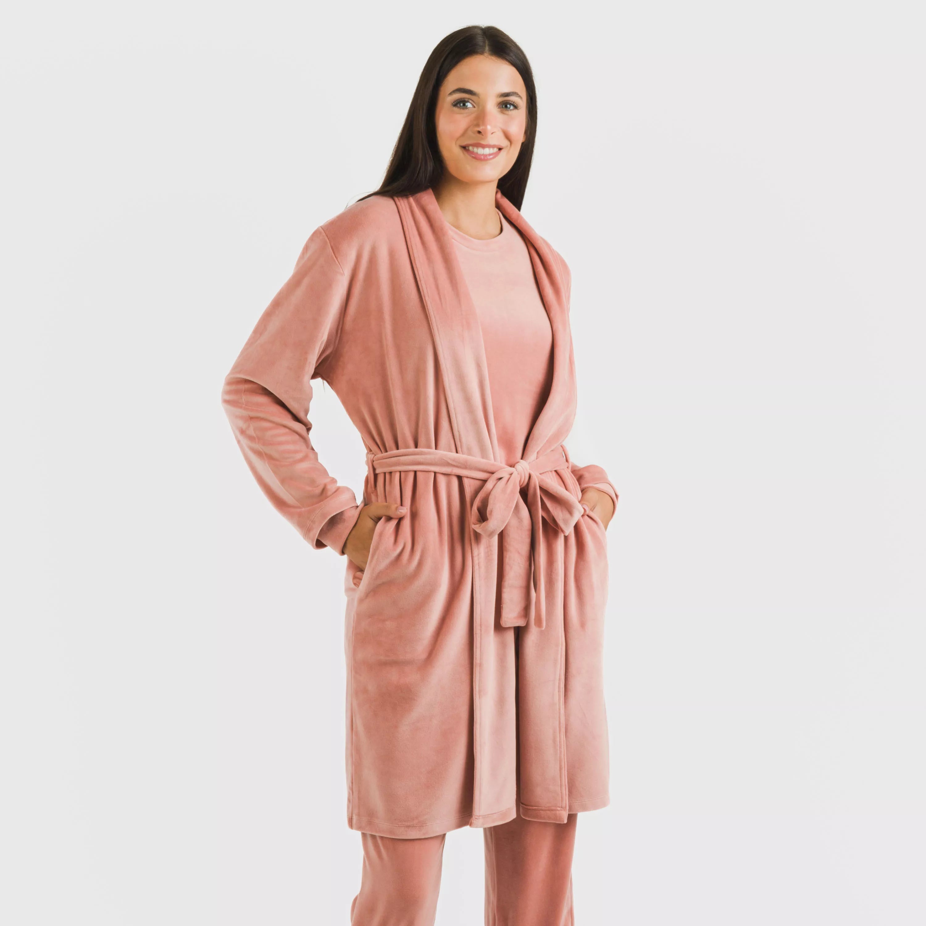 VESTAGLIA IN VELLUTO SEMPLICE