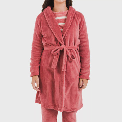 VESTAGLIA CORALLO DA DONNA IN TESSUTO SOLIDO