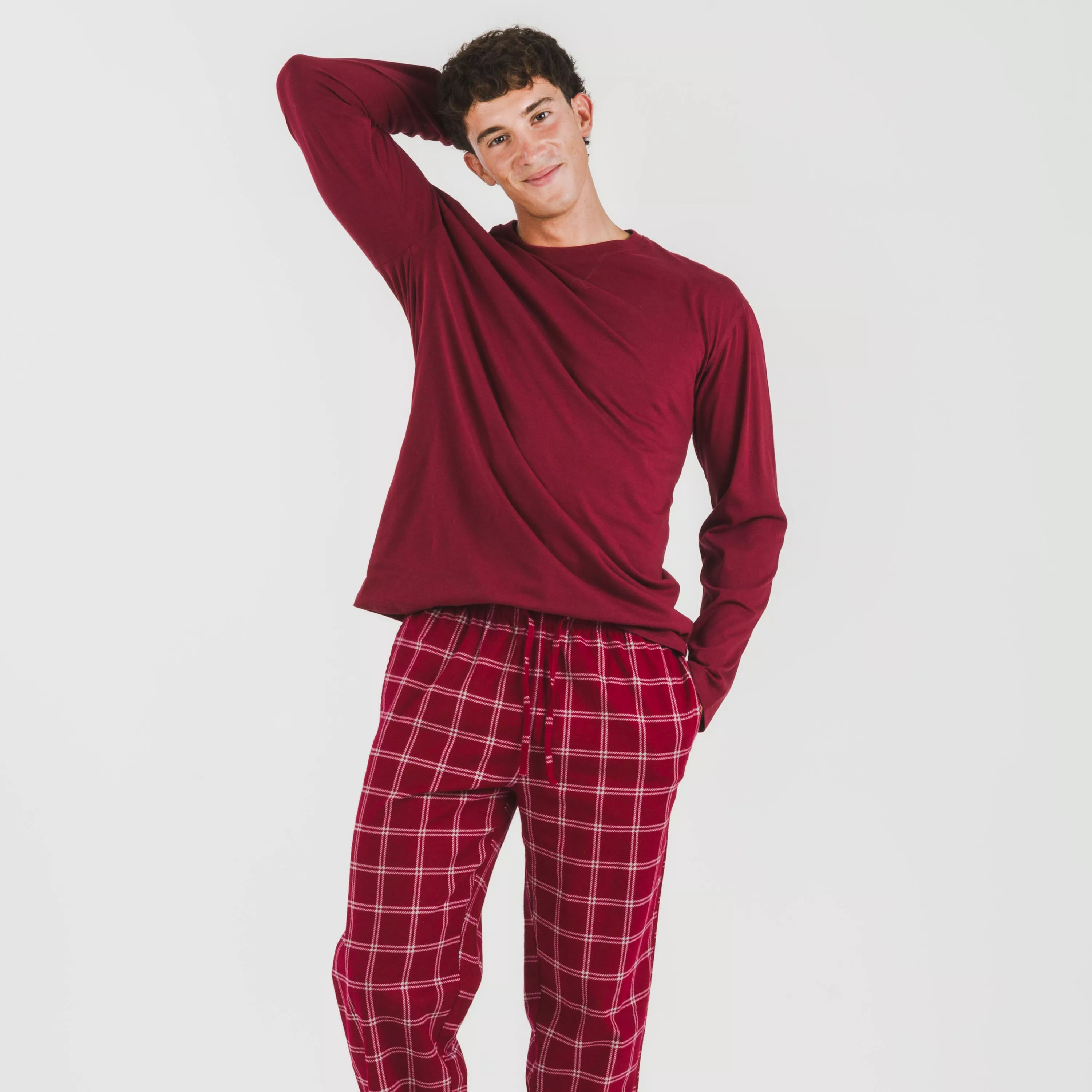 PIGIAMA DA UOMO IN FLANELLA A QUADRI NITARI