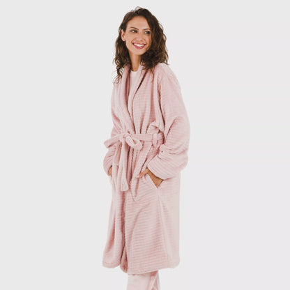 VESTAGLIA DA DONNA IN VELLUTO A RIGHE SEMPLICI