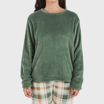 Pigiama a quadri corallo da donna NORIC