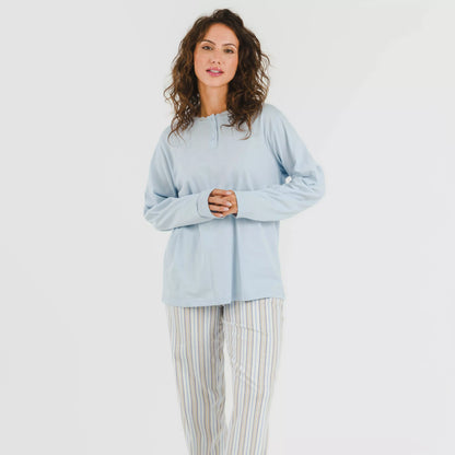 PIGIAMA LUNGO A RIGHE DA DONNA BILL