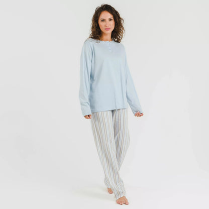 PIGIAMA LUNGO A RIGHE DA DONNA BILL