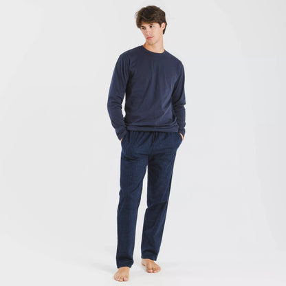 PIGIAMA IN FLANELLA A RIGHE DA UOMO DEREK