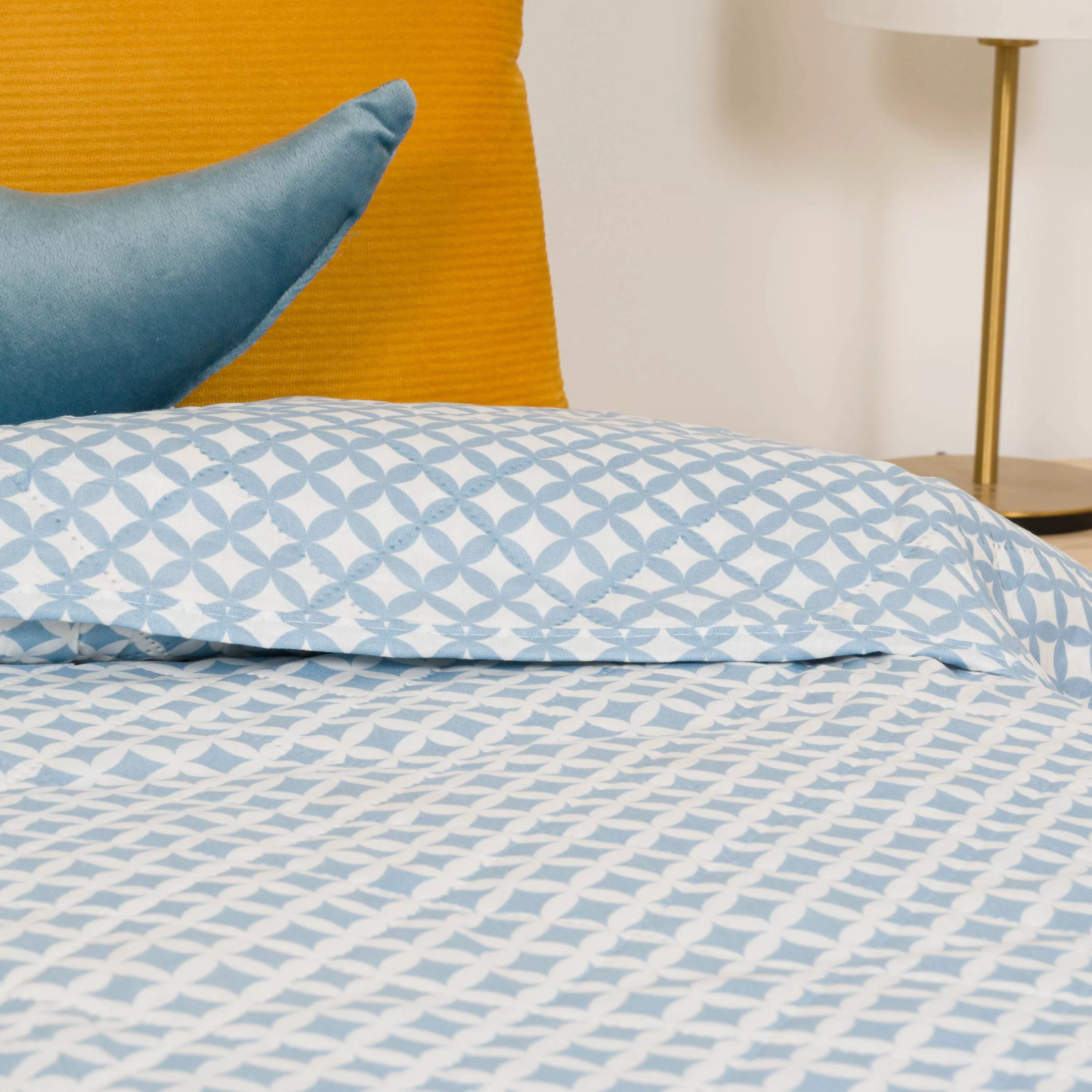 Colcha bouti Ohio indigo