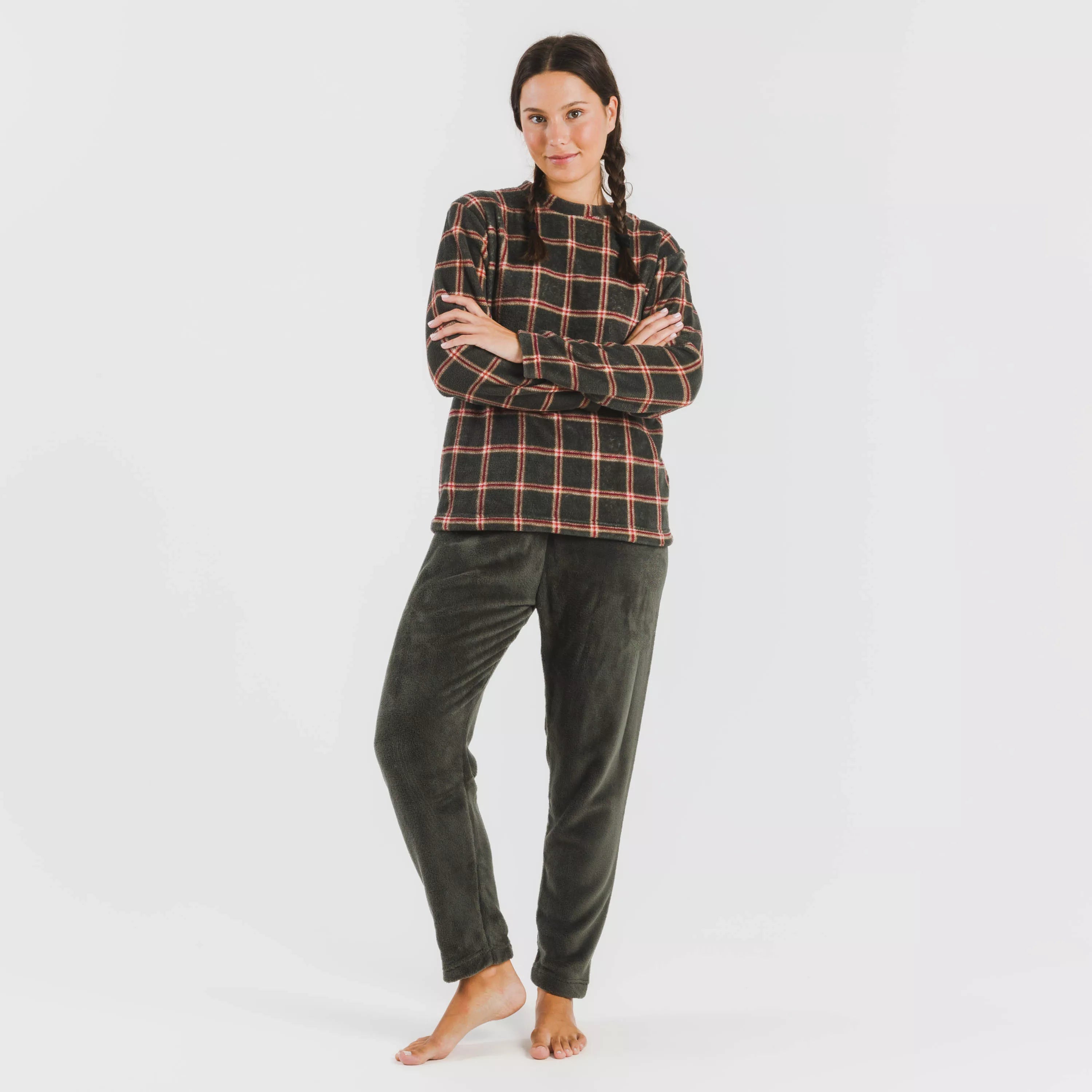 PIGIAMA CORALLO A QUADRI NELBY DA DONNA