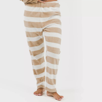 Pigiama da donna color corallo con righe Vinia