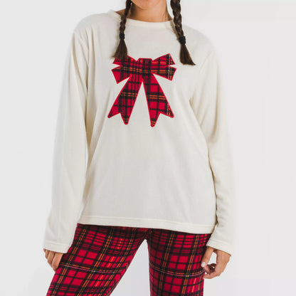 PIGIAMA POLARE CON FIOCCO