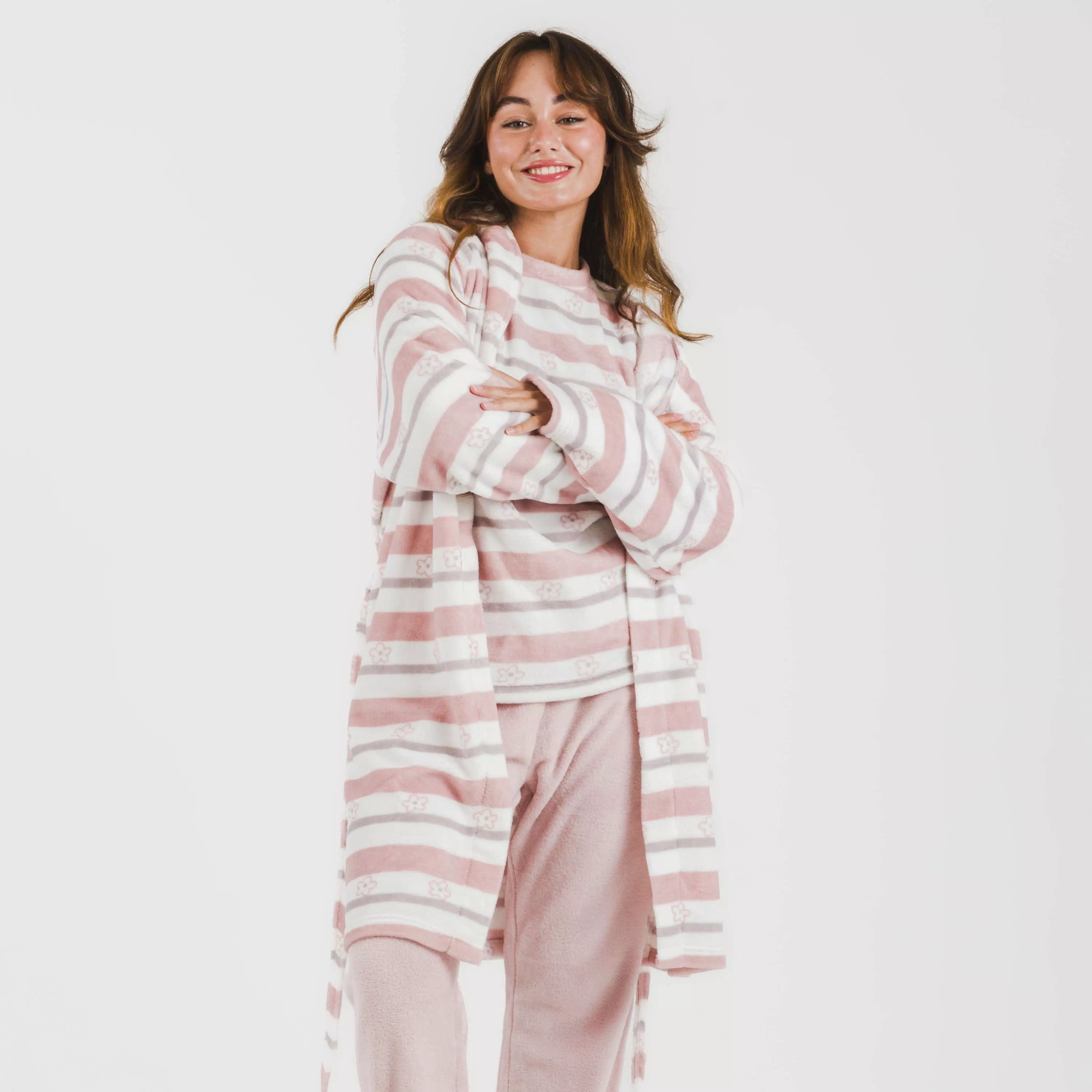 ABITO CORALLO A RIGHE WILMA