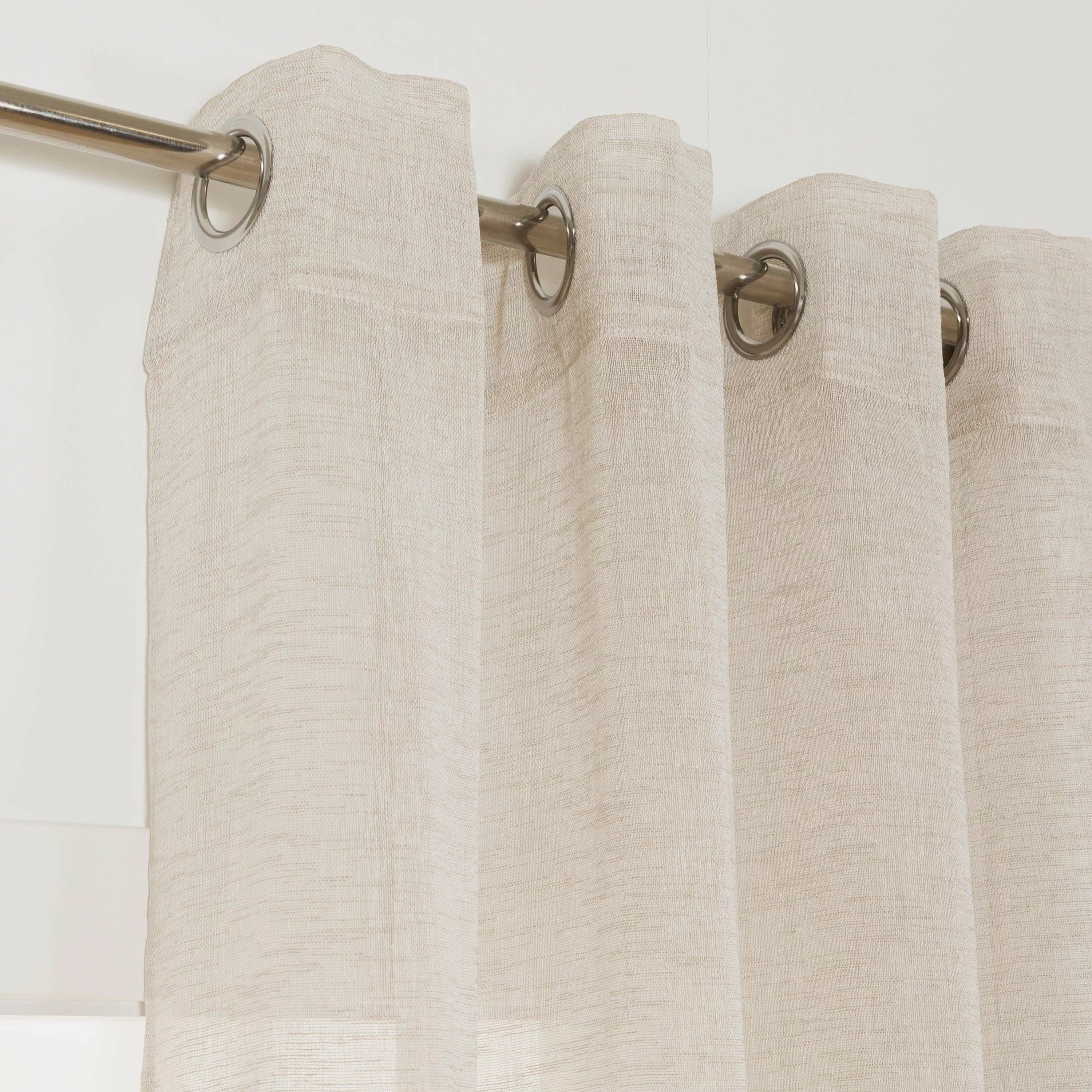 TENDA CON OCCHIELLI A STRISCE ORIZZONTALI CARMONA