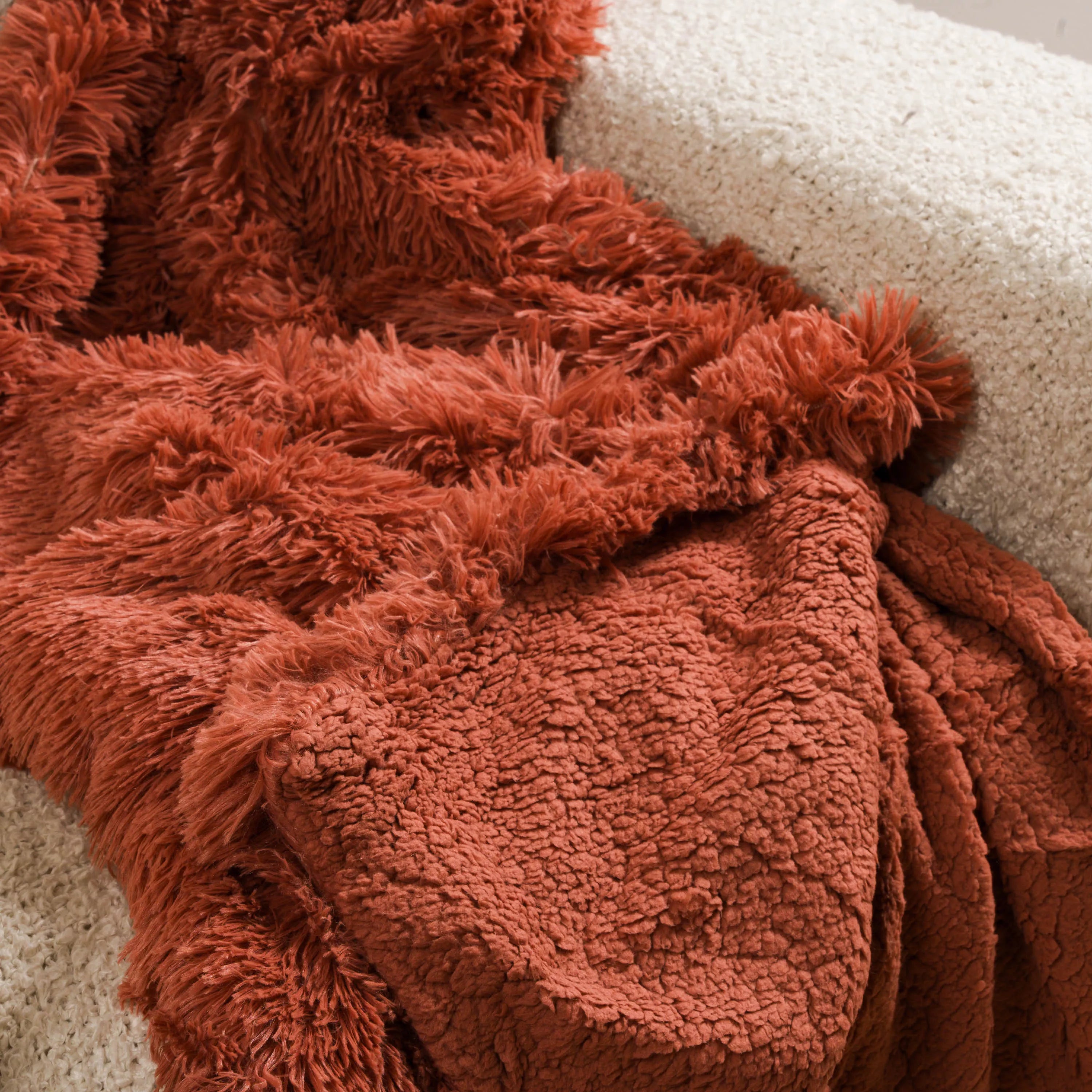 COPERTA IN PELLICCIA SHERPA SEMPLICE