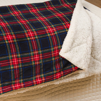 COPERTA SHERPA A QUADRI JAIRO