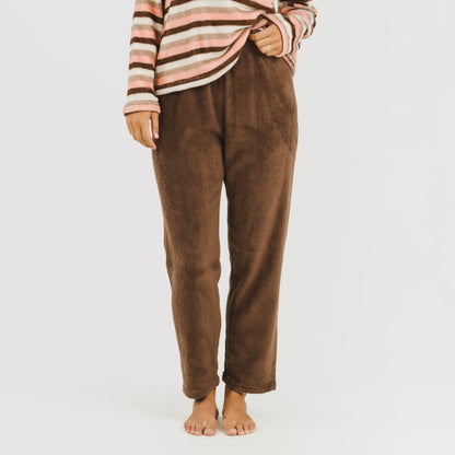 PIGIAMA NORMA A RIGHE CORALLO DA DONNA