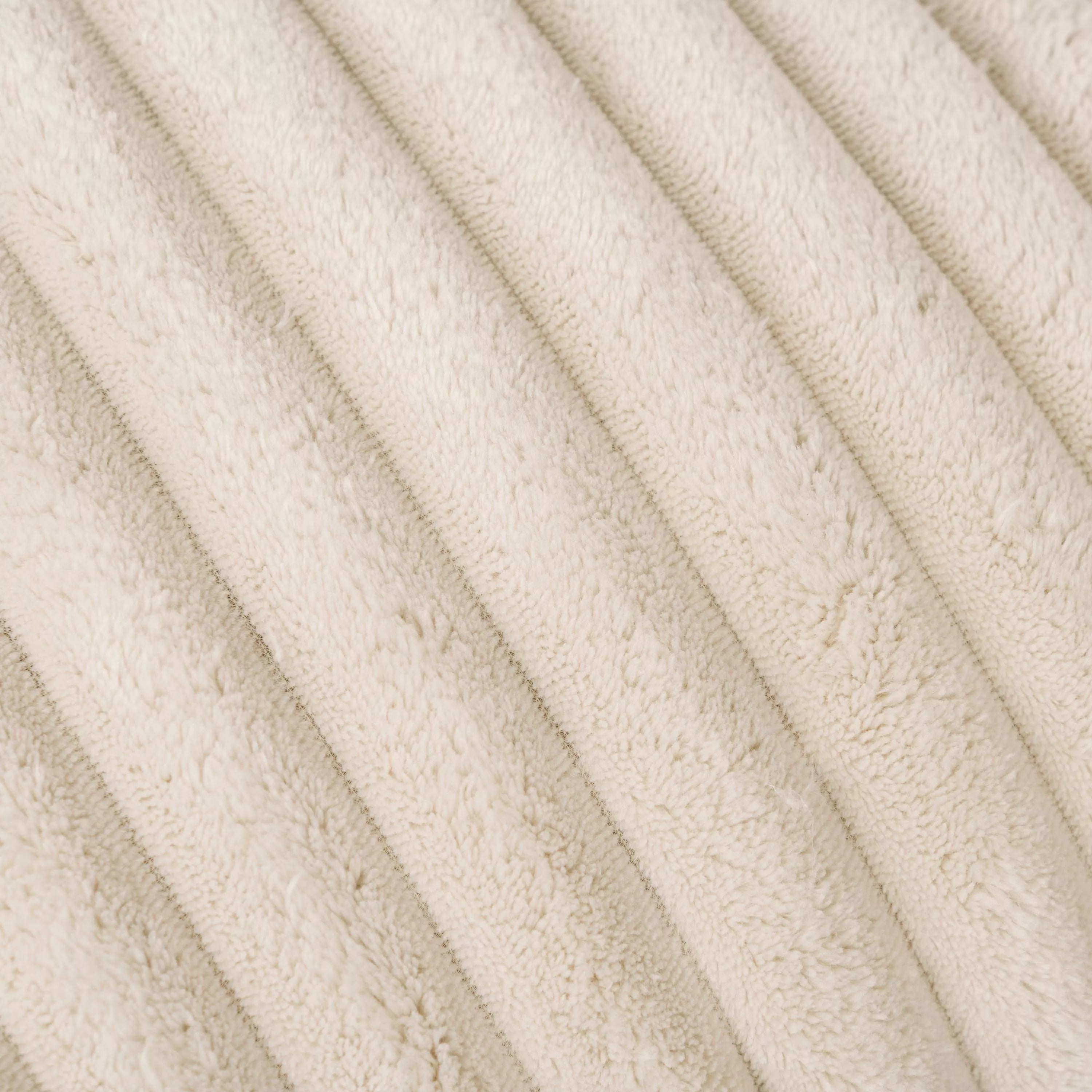 Cuscino in velluto a coste con striscia di capelli