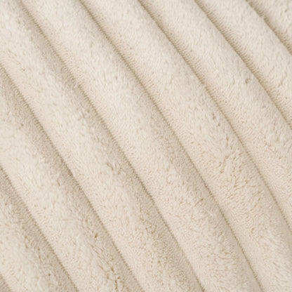 Cuscino in velluto a coste con striscia di capelli