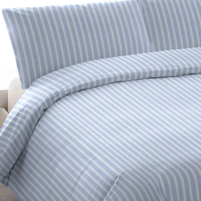 COPRIPIUMINO IN PERCALE DI ALG A RIGHE MARSIGLIA