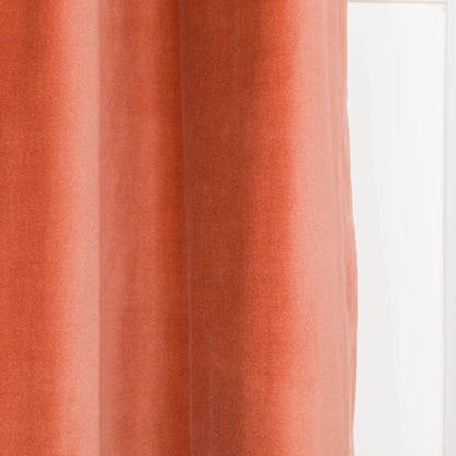 TENDA CON OCCHIELLI IN VELLUTO DI COTONE 140X260CM