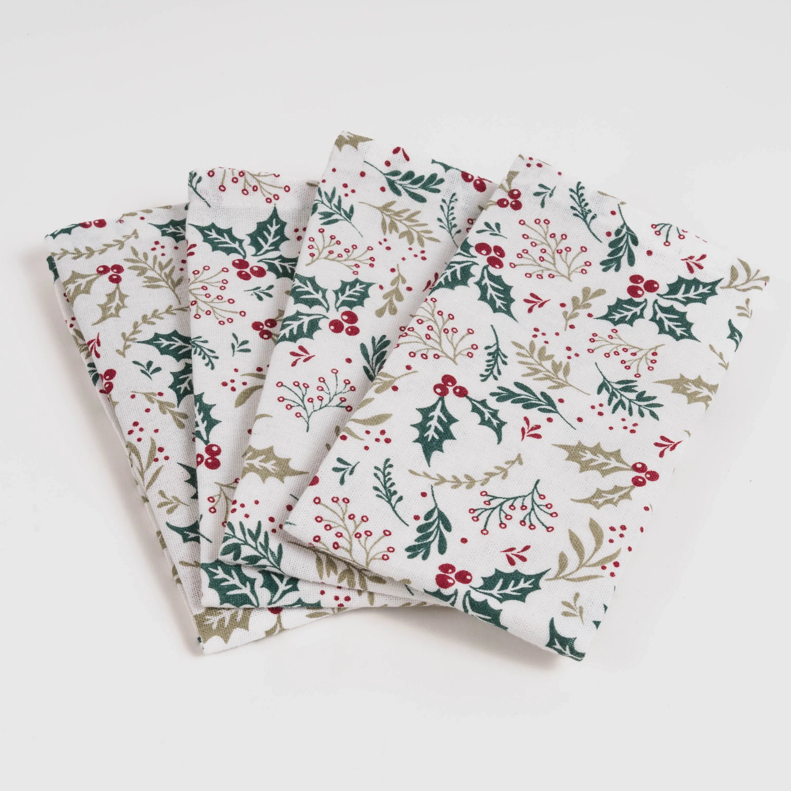 SET DI 4 TOVAGLIOLI AGRIFOGLIO