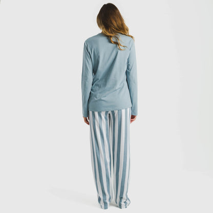 Pigiama lungo da donna con striscia di Elvis