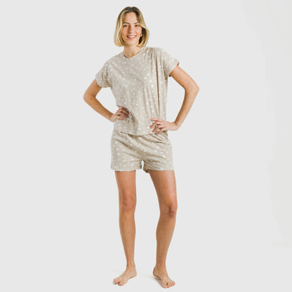 PIGIAMA CRT M/FLUID ALG DA DONNA CON STELLE