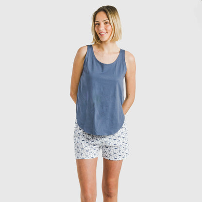 PIGIAMA DONNA SAACHI ALG CON CINTURINI