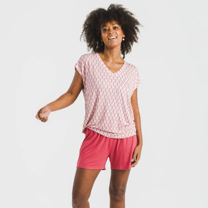 PIGIAMA DONNA IN VISCOSA FLUIDA SERBIA M/